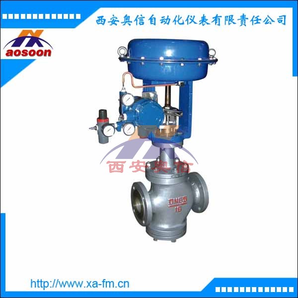 ZMAN气动双座调节阀,ZMAN-16（DN50）,气动薄膜双座调节阀结构图 